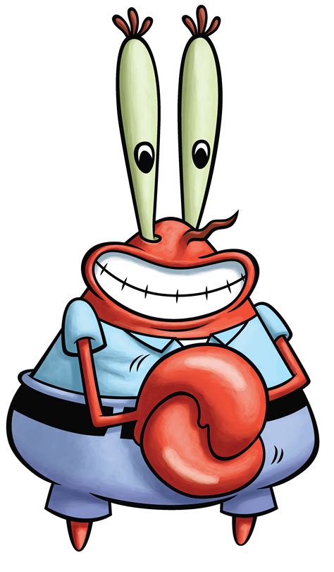 Mr. Krabs. Voiced Most Times By: Clancy Brown (in 21 titles) Total Actors: 16. Appearances: 32. Franchise: SpongeBob SquarePants. Trending: 197th This Week. Eugene H. Krabs is the owner of the Krusty Krab, and SpongeBob and Squidward's boss. He is notoriously obsessed with money, has a trademark cackle, and a daughter named Pearl. 